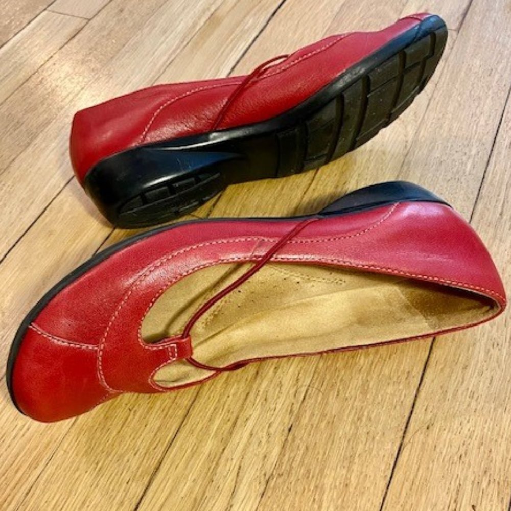 Natural Soul by Naturalizer - Red Flats - Sz - 9.5 - Picture 5 of 13